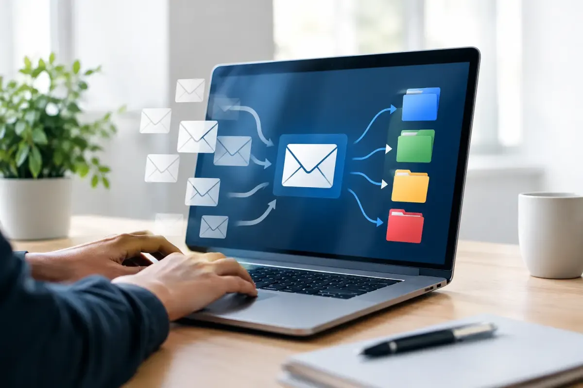 Automatiser le tri des emails entrants vite